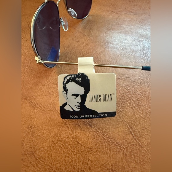 James Dean JD3003 Aviator Sunglasses Silver Frame Blue Lens 100% UV NWT - Picture 8 of 9